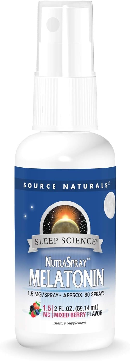 SOURCE NATURALS - Sleep Science Melatonin NutraSpray Berry - 2 fl oz (59 ml) Online now