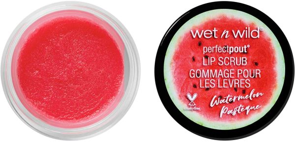 wet n wild Perfect Pout Lip Scrub, Watermelon, 0.35 Ounce Supply