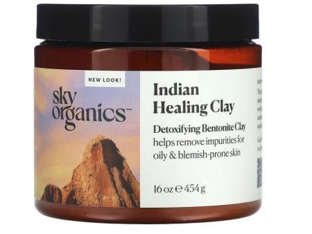 SKY ORGANICS - Indian Healing Clay - 16 oz (454 g) For Cheap