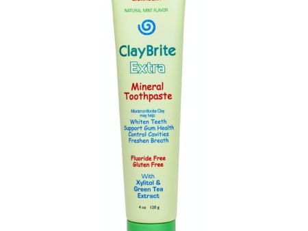 ZION - ClayBrite Extra Toothpaste - 4 oz (120 g) For Cheap