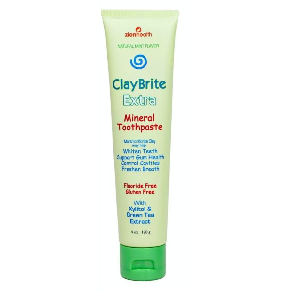 ZION - ClayBrite Extra Toothpaste - 4 oz (120 g) For Cheap