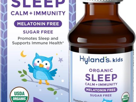 HYLANDS - Kids Organic Sleep Calm + Immunity Melatonin-Free Grape - 4 fl oz (118 ml) Online Sale