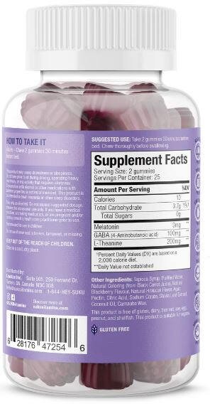 SUKU VITAMINS - Restful Sleep Blackberry Hibiscus - 50 Gummies Fashion