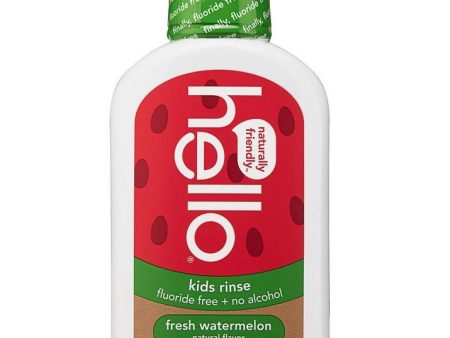 HELLO - Kids Watermelon Fluoride Free Mouthwash - 16 fl oz (473 ml) For Discount