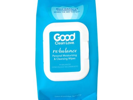 GOOD CLEAN LOVE - Rebalance pH-Balanced Wipes  - 30 Wipes For Discount