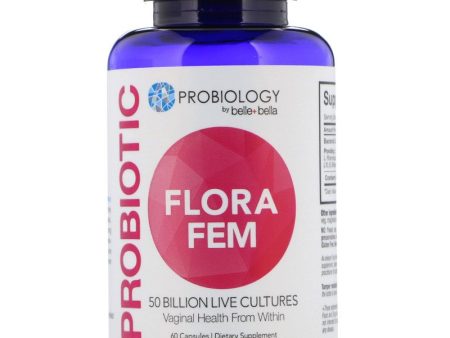 BELLE AND BELLA - Probiotic Flora Fem 50 Billion CFU - 60 Capsules Online Hot Sale