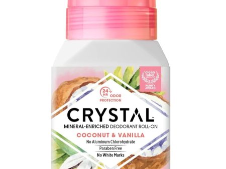 CRYSTAL - Mineral Deodorant Roll-On Coconut & Vanilla - 2.25 fl oz (66 ml) Online