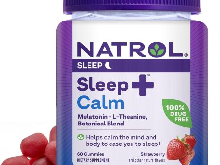 NATROL - Sleep+ Calm Strawberry - 60 Gummies For Cheap