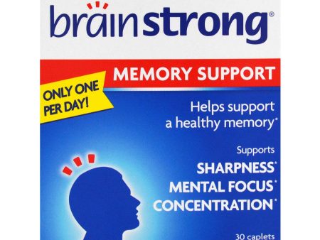 BRAINSTRONG - Memory Support - 30 Caplets Online Hot Sale