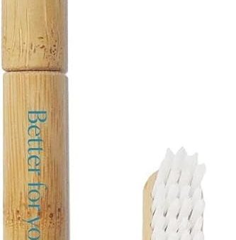 BETTER & BETTER - Natural Bamboo Toothbrush, Blue - 1 Count For Cheap