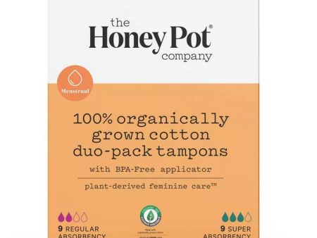 HONEY POT COMPANY - DU-PK TAMPN,PLTC APP,USNT - 18 CT For Sale