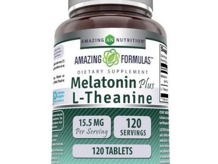 AMAZING NUTRITION - Amazing Formulas Melatonin Plus L-Theanine 10 mg - 120 Tablets Online