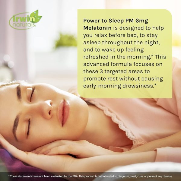 IRWIN NATURALS - Power to Sleep PM 6 mg Melatonin - 60 Softgels For Cheap