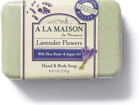 A LA MAISON - Lavender Flowers Bar Soap - 8.8 oz. (250 g) For Sale