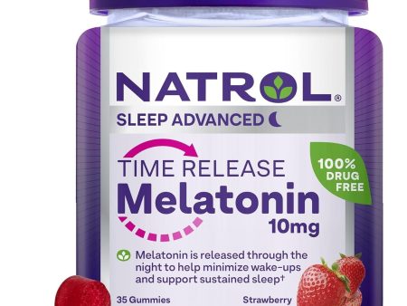 NATROL - Melatonin 10mg Time Release - 35 Gummies Sale