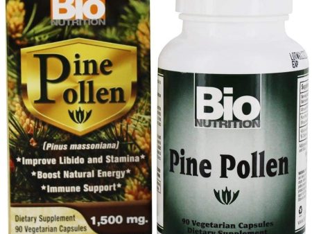 BIO NUTRITION - Pine Pollen Immune Support 1500mg - 90 Vegetarian Capsules For Sale