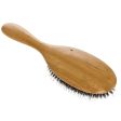 BASS BRUSHES - Large Oval Hairbrush with Natural Bristle + Nylon Pin - 1 Brush Discount