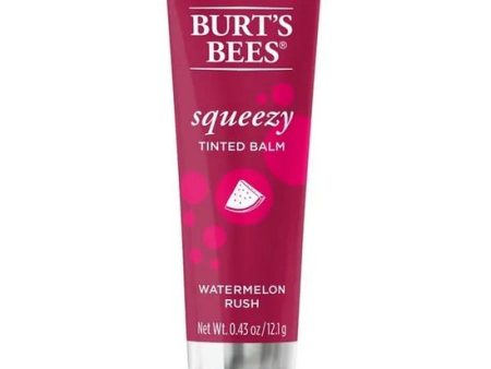 BURT S BEES - Squeezy Tinted Balm WATERMELON RUSH - 0.43 oz (12 g) For Sale