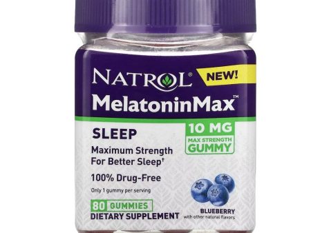 NATROL - MelatoninMax Blueberry 10mg - 80 Gummies Online Sale