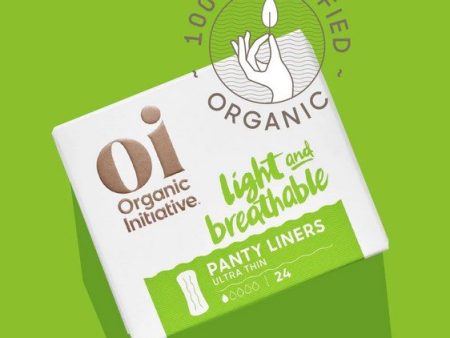 ORGANIC INITIATIVE - Organic Ultra Thin Panty Liners - 24 Count Online