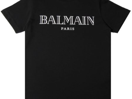 Balmain Kids Black T-Shirt Sale