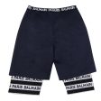 Balmain Kids Blue Layered Shorts Online