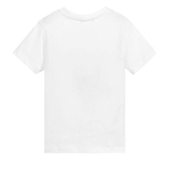 Balmain Kids White Logo T-shirt on Sale