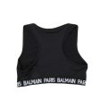 Balmain Kids Logo Print Crop Top Fashion