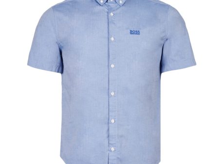 BOSS Biadia_R Blue Short Sleeve Shirt For Sale