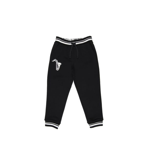 Dolce & Gabbana Saxophone Black Jogging Bottoms Online Sale