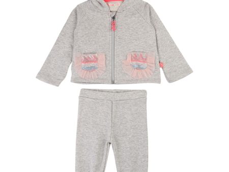 Billieblush Baby Glitter Pockets Grey Tracksuit Sale