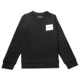 Armani Junior Black chest Logo Patch Sweatshirt Supply