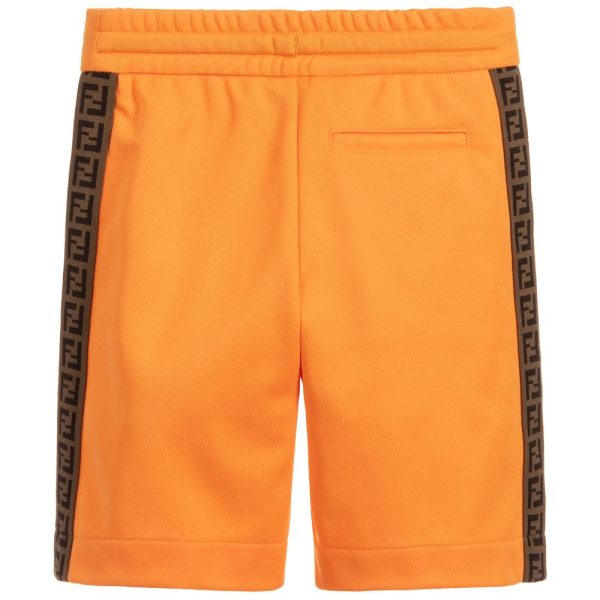 Fendi Junior FF Logo Shorts Fashion