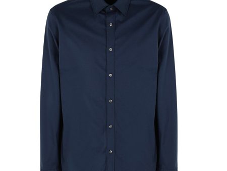 Michael Kors Navy Button-Up Shirt Online now