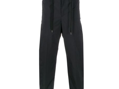 Neil Barrett Drawstring Waist Crépe Trousers For Cheap