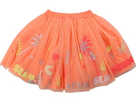 Billieblush Net Frill Beach Print Skirt Online