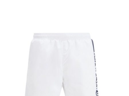 BOSS White Swim Shorts With Heat-Sealed Logo Print Online Hot Sale