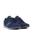 BOSS Blue Knitted Upper Low Top Trainers Cheap