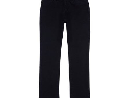 Armani Junior Five-pocket Black Cotton Gabardine Trouser For Cheap