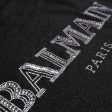 Balmain Girls Black Diamanté Logo Dress Online Hot Sale