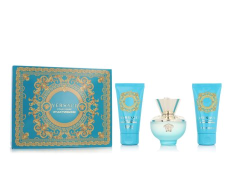 Women s Perfume Set Versace EDT Dylan Turquoise 3 Pieces For Sale