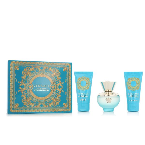 Women s Perfume Set Versace EDT Dylan Turquoise 3 Pieces For Sale