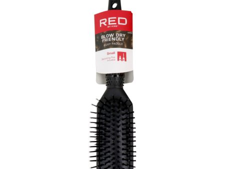 Detangling Hairbrush Red Kiss Kiss Rubberized Black Online now