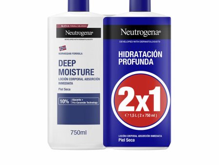 Body Lotion Neutrogena NEUTROGENA HIDRATACIÓN PROFUNDA 750 ml x 2 Hot on Sale