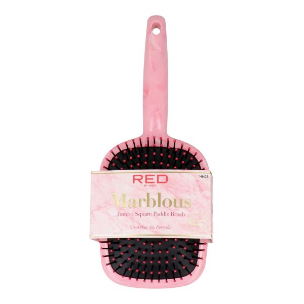 Detangling Hairbrush Red Kiss Kiss Marblous Pink Online Sale