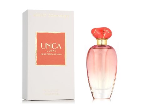 Adolfo Dominguez Única Coral Eau de Toilette for Women – 100 ml | Elegant Floral Fragrance Supply