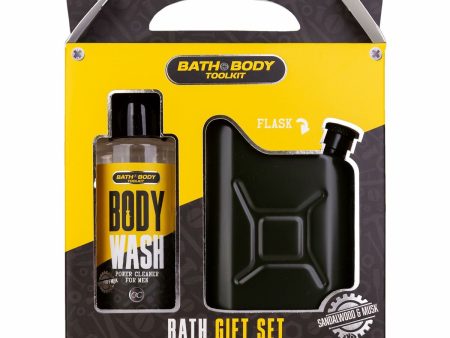 Accentra Bath & Body Toolkit Gift Set – 140 ml Body Wash & 350 ml Stainless Steel Thermos Bottle | Luxurious Sandalwood & Musk Fragrance Online Sale