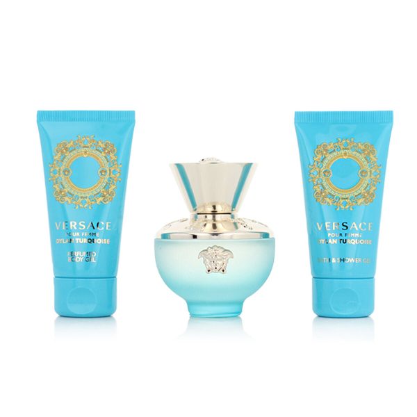 Women s Perfume Set Versace EDT Dylan Turquoise 3 Pieces For Sale