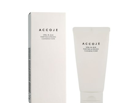 ACCOJE Vital in Jeju Purifying & Peeling Cleansing Foam – 150 ml | Korean Skincare for Oily and Acne-Prone Skin Hot on Sale