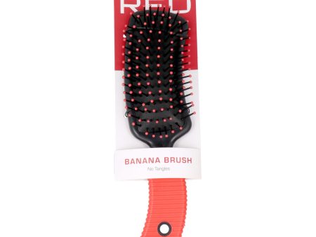 Detangling Hairbrush Red Kiss Kiss Professional Supply